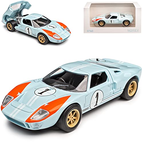 Norev Ford GT40 24H Le Mans 2. Platz 1966 Miles Hulme 1/43 Modell Auto mit individiuellem Wunschkennzeichen Norev Ford GT40 24H Le Mans 2. Platz 1966 Miles Hulme 1/43 Modell Auto mit individiuellem Wunschkennzeichen von Norev