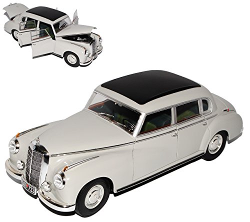 Norev Mercedes-Benz 300 W186 Grau Adenauer Limousine 1951-1957 1/18 Modell Auto von Norev