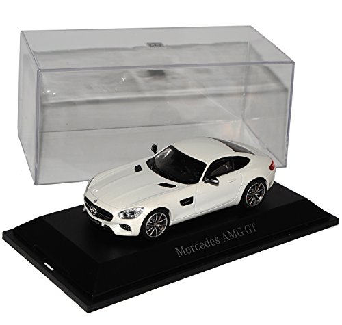 Norev Mercedes-Benz AMG GT S Coupe Designo Diamant Weiss Ab 2014 1/43 Modell Auto mit individiuellem Wunschkennzeichen von Norev