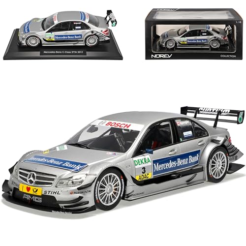 Norev Mercedes-Benz C-Klasse W204 No 3 Bank Spengler DTM 2011 1/18 Modell Auto von Norev