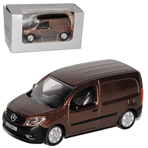 Norev Mercedes-Benz Citan W415 Transporter Kasten Braun Ab 2012 1/64 Modell Auto mit individiuellem Wunschkennzeichen von Norev B-M-W