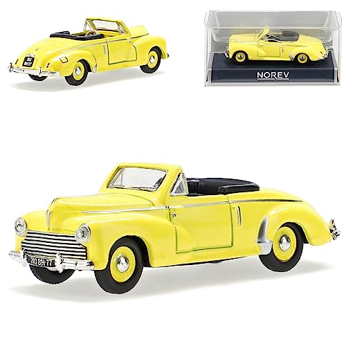 Norev Peugeot 203 Cabrio Sulphur Gelb 1948-1960 H0 1/87 Modell Auto von Norev B-M-W