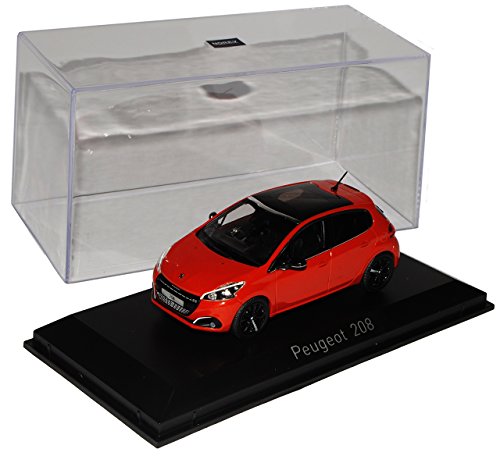 Norev Peugeot 208 GT Orange Rot 5 Türer Modell Ab 2012 Ab Facelift 2015 1/43 Modell Auto von Norev