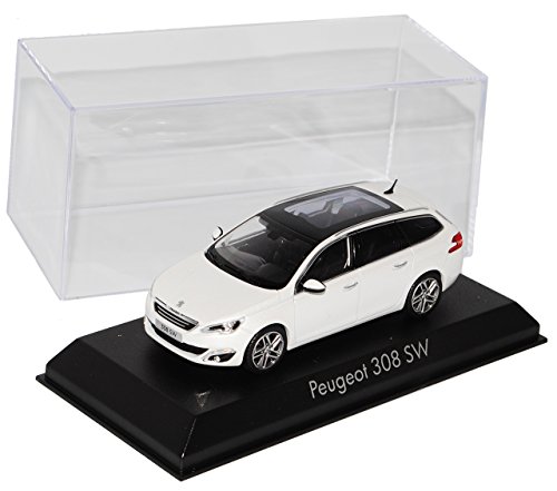 Norev Peugeot 308 SW Weiss Kombi AB 2013 2. Generation 1/43 Modell Auto von Norev