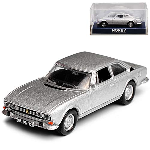Norev Peugeot 504 Coupe Silber 1968-2005 H0 1/87 Modell Auto von Norev