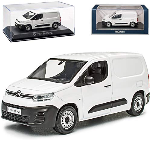 Citroen Berlingo III Kasten Weiss 3. Generation Ab 2018 1/43 Norev Modell Auto mit individiuellem Wunschkennzeichen von Norev Citroen