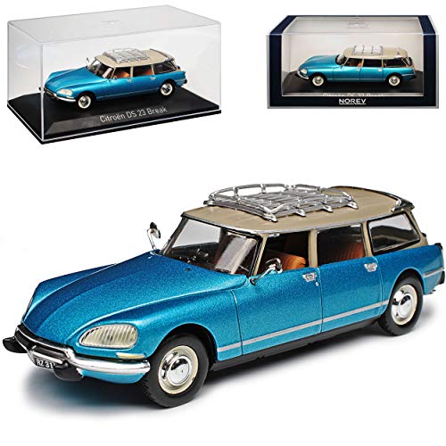 Citroen DS23 Kombi Break Blau mit Dachträger 1972-1975 1/43 Norev Modell Auto von Norev Citroen