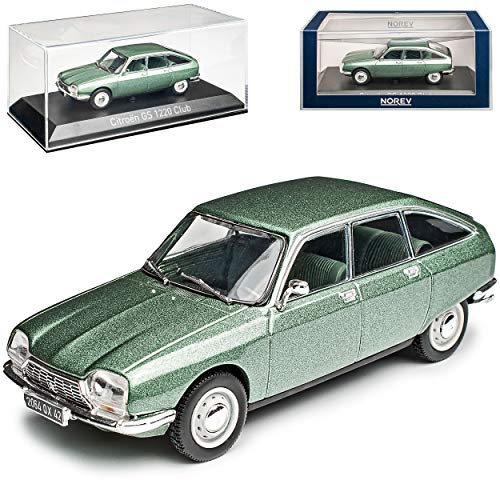 Citroen GS 5 Türer Silber Grün 1970-1986 1/43 Norev Modell Auto von Norev Citroen