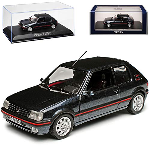 Peugeot 205 G-t-i 1.9 Dunkel Grau Fast Schwarz 1983-1998 1/43 Norev Modell Auto mit individiuellem Wunschkennzeichen Peugeot 205 G-t-i 1.9 Dunkel Grau Fast Schwarz 1983-1998 1/43 Norev Modell Auto mit individiuellem Wunschkennzeichen von Norev Peugeot