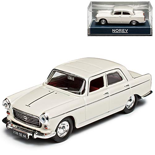 Peugeot 404 Limousine Weiss 1960-1975 H0 1/87 Norev Modell Auto von Norev Peugeot