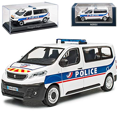 Peugeot Expert Personen Transporter Weiss Police Polizei 3. Generation Ab 2016 1/43 Norev Modell Auto von Norev Peugeot