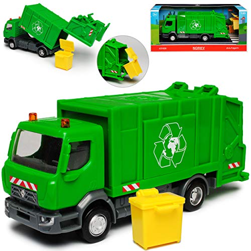 Renautl D-Trucks Müllabfuhr LKW Grün aus stabilem Plastik 1/43 Norev Modell Auto von Norev Renault