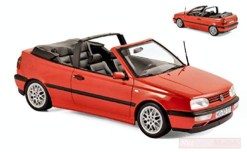 NOREV NV188433 VW Golf Cabriolet 1995 Red 1:18 MODELLINO DIE Cast Model NOREV NV188433 VW Golf Cabriolet 1995 Red 1:18 MODELLINO DIE Cast Model von Norev