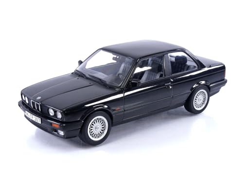 Norev 183203 BMW 325i 1988 Black metallic 1:18 Miniatur, Mehrfarbig, 1/18e von Norev