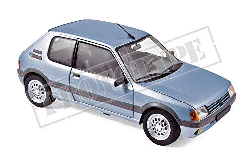Norev - Miniaturauto zum Sammeln, 184857, Topas Blue, Peugeot 205 GTI 1,6 1988 von Norev