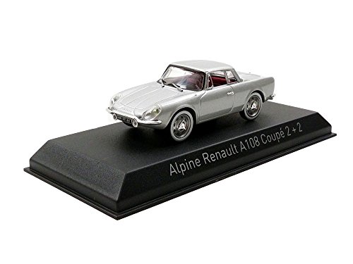 Norev - 517821 – Miniatur-Fahrzeug – Alpine – Renault A 108 Coupe 2+2-1961, Silber, Maßstab 1:43 von Norev