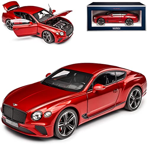Norev Bentley Continental GT Coupe Candy Rot 3. Generation Ab 2018 1/18 Modell Auto von Norev B-M-W
