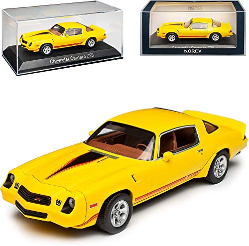 Norev Chevrolet Camaro Z28 1980 - Gelb, 34.5 x 44.5 x 19 cm, Kunststoff, Spielzeugauto, Kind, Fahrzeug, Keine Batterien erforderlich von Norev