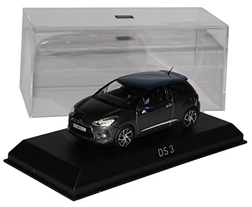 Norev Citroen DS3 Coupe 3 Türer Grau Ab 2014 1/43 Modell Auto mit individiuellem Wunschkennzeichen von Norev