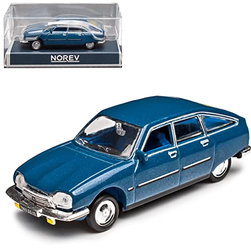 Norev Citroen GS Pallas 5 Türer Blau Metallic 1970-1986 H0 1/87 Modell Auto von Norev