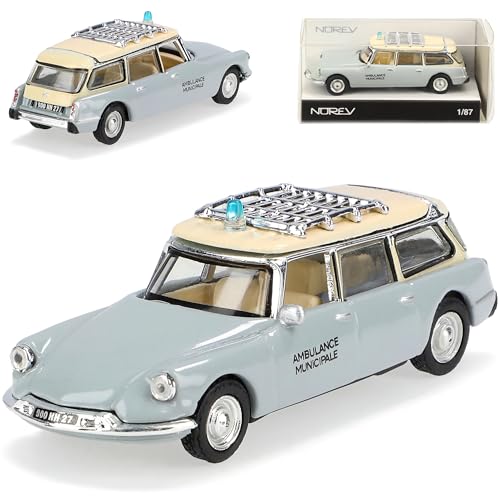 Norev Citroen ID 19 Break Ambulance Grau H0 1/87 Modell Auto Norev Citroen ID 19 Break Ambulance Grau H0 1/87 Modell Auto von Norev