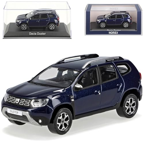 Norev Dacia Duster II Navy Blau SUV 2. Generation 2018-2024 Version bis 2022 1/43 Modell Auto mit individiuellem Wunschkennzeichen von Norev