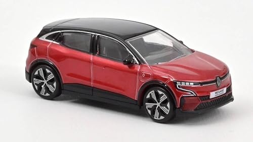 Norev Maßstabsmodell kompatibel mit Renault Megane E-TECH 100% ELECTRIC 2022 FLAME RED & BLACK 1:64 NV310928 von Norev B-M-W