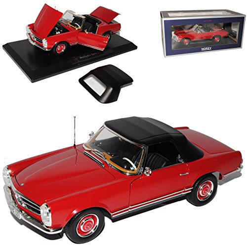 Norev Mercedes-Benz 280SL Pagode Roadster Rot W113 1963-1971 1/18 Modell Auto von Norev