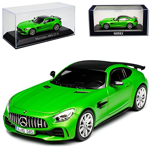 Norev Mercedes-Benz AMG GT R Coupe Grün Matt Metallic Ab 2014 1/43 Modell Auto mit individiuellem Wunschkennzeichen von Norev