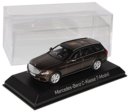 Norev Mercedes-Benz C-Klasse Kombi T-Modell Braun W205 Ab 2014 1/43 Modell Auto mit individiuellem Wunschkennzeichen von Norev