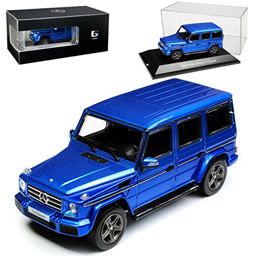 Norev Mercedes-Benz G-Klasse W463 Mauritius Blau Ab Modellpflege 2015 1/43 Modell Auto mit individiuellem Wunschkennzeichen von Norev