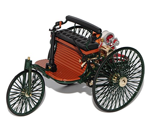 Norev Mercedes-Benz Patent Motorwagen 1886 Grün 1/18 Modell Auto mit individiuellem Wunschkennzeichen von Norev