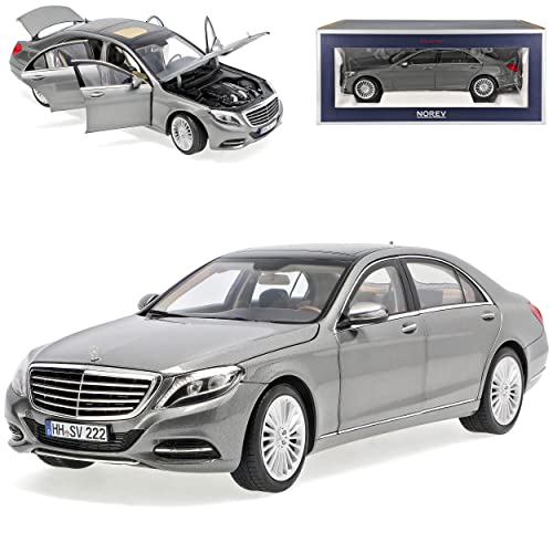 Norev Mercedes-Benz S-Klasse W222 Silber Grau Metallic Limousine Ab 2013 1/18 Modell Auto von Norev B-M-W