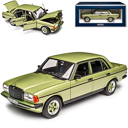 Norev Mercedes-Benz W123 200 AMG E-Klasse Limousine Silber Grün 1975-1986 1/18 Modell Auto von Norev B-M-W