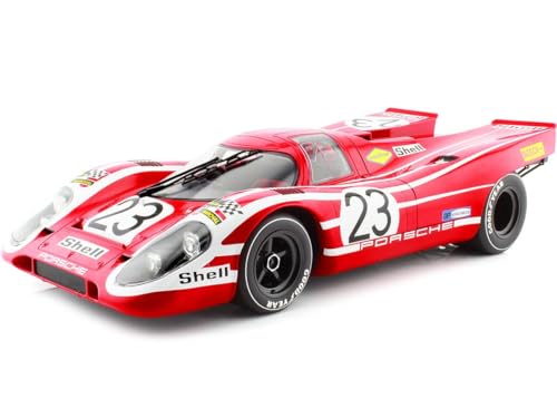 Norev NV127501 Porsche 1:12 917 24H Frankreich 1970-Attwood/Herrmann, Multi von Norev