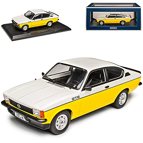 Norev Opel Kadett C GT/E Coupe Weiss Gelb 1973-1979 1/18 Modell Auto von Norev B-M-W