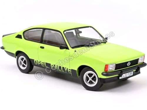 Norev NV183653 1:18 Kadett Rallye 2.0 E 1977-Green Opel Collectable Model, Multi von Norev