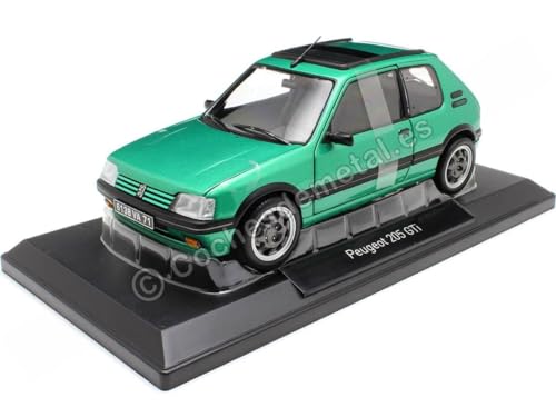 Norev - Peugeot 205 GTI Kralle mit Fensterbrett 1991 Green 1:18 Miniatur, 184847, Grün, 1/18 von Norev B-M-W