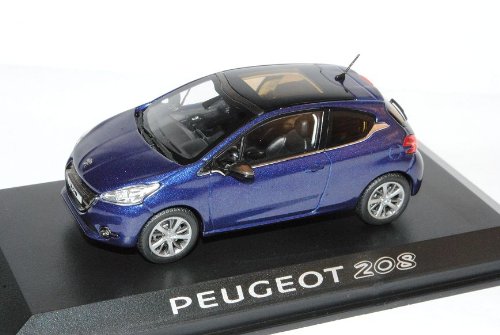 Norev Peugeot 208 3 Türer Virtual Blau Ab 2012 1/43 Modell Auto von Norev