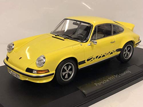 Norev- Porsche 911 RS Touring 1973-Yellow & Black Miniaturauto aus der Kollektion, 187638, Gelb/Nelle von Norev