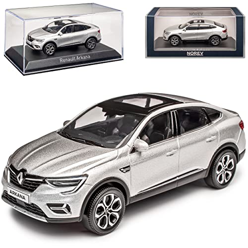 Norev Renautl Arkana Highland Silber Grau Metallic Ab 2019 1/43 Modell Auto mit individiuellem Wunschkennzeichen Norev Renautl Arkana Highland Silber Grau Metallic Ab 2019 1/43 Modell Auto mit individiuellem Wunschkennzeichen von Norev