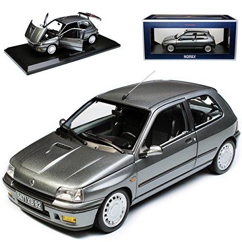 Norev Renautl Clio I 16S Tungsten Grau 1. Generation 1990-1998 1/18 Modell Auto von Norev