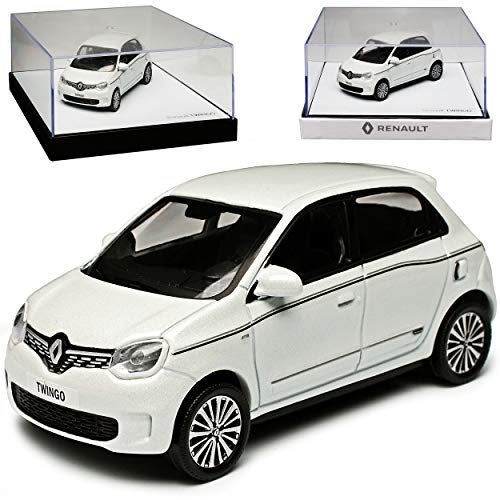 Norev Renautl Twingo III Quartz Weiss 5 Türer 3. Generation Ab 2014 Version Ab Facelift 2019 1/43 Modell Auto von Norev