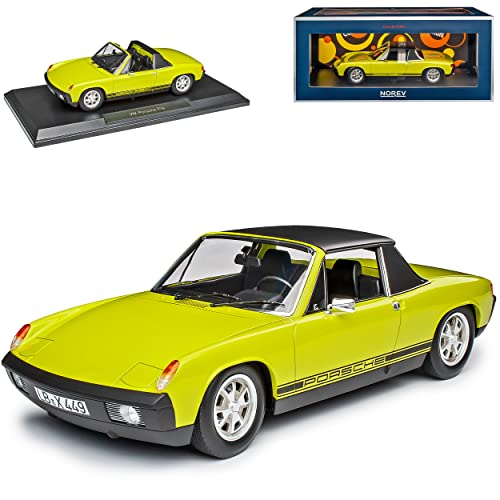 Norev Volkwagen Porsche 914 2.0 Hell Grün 1969-1976 limitiert 1000 Stück weltweit 1/18 Modell Auto mit individiuellem Wunschkennzeichen von Norev B-M-W