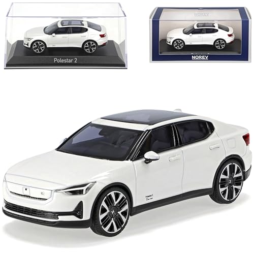 Norev Volvo Polestar 2 Snow Weiss Modell ab 2020 Version ab Facelift 2024 1/43 Modell Auto von Norev