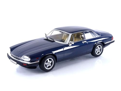 Norev kompatibel mit Jaguar XJ-S Coupe 1988 dunkelblau metallic Modellauto 1:18 von Norev