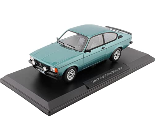 Norev Modellauto Auto 1:18 KADETT RALLYE WINTERFEST 1978 Turquoise - Hochwertiges Detail- und Originalmaßstabmodell - Erwachsene (16+) von Norev