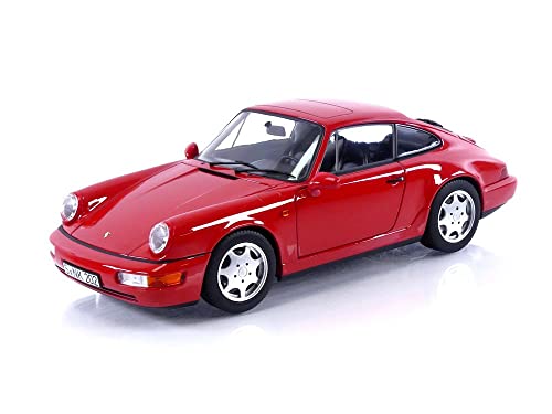 Norev kompatibel mit Porsche 911 (964) Carrera 2 1990 rot Modellauto 1:18 von Norev