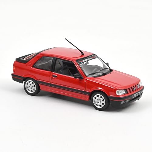 Peugeot 309 GTI 1987 Vallelunga Red mit PTS Deko 1:43 von Norev