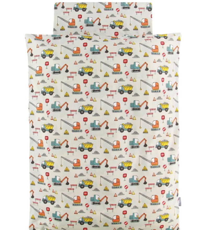 Nørgaard Madsens Bettwäsche - Baby - Beige m. Bagger - Nørgaard Madsens - Baby - Bettwäsche - Baby von Nørgaard Madsens